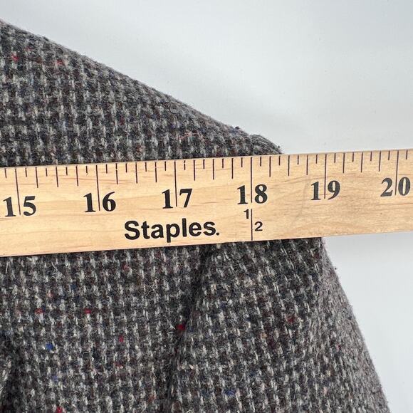 Vtg Haggar Blazer Sz 42 Tweed Wool Gray USA Ivy League Preppy Grandpa Old Money - Picture 8 of 12
